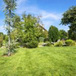 Garden maintenance in Ticknall with a large mown lawn and maintained trees and shrubs